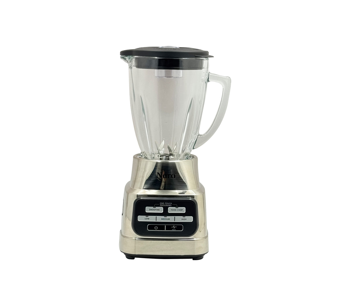 Licuadora vaso de vidrio profesional plus 3 velocidades 1.25 litros 650W cromado NR-6804 Nero