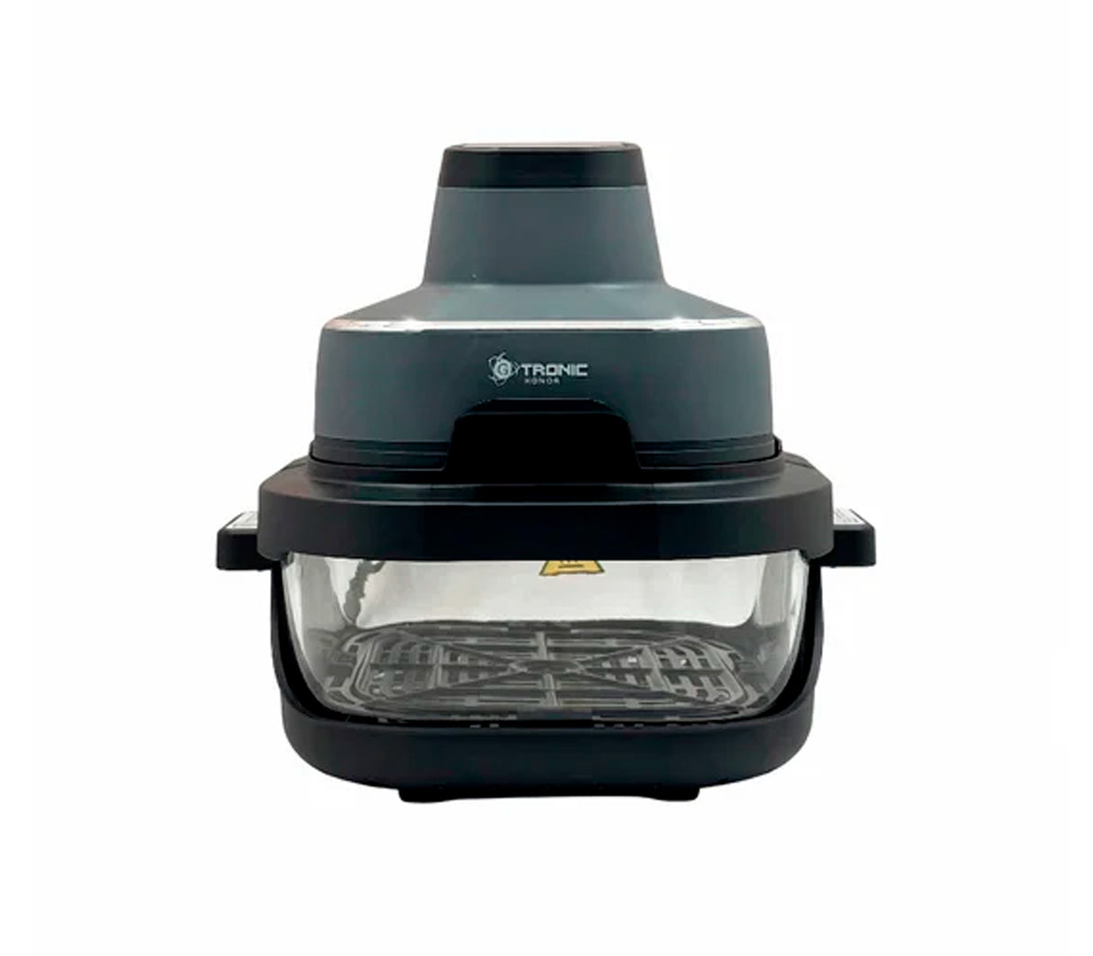 Freidora de aire Honor DualHeat 4 en 1 de 1.5 y 4 litros vidrio 1500W gris Gtronic