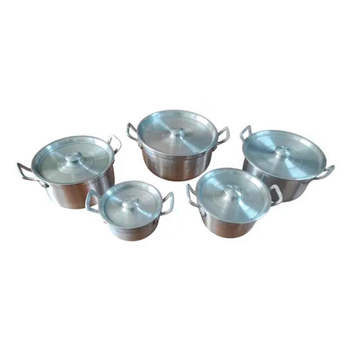 Juego de ollas 10 piezas aluminio fabricación nacional Powerfik