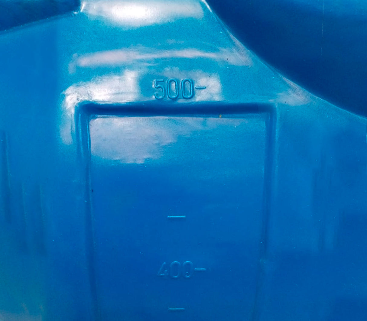 Tanque horizontal 500 litros azul Deco Glass