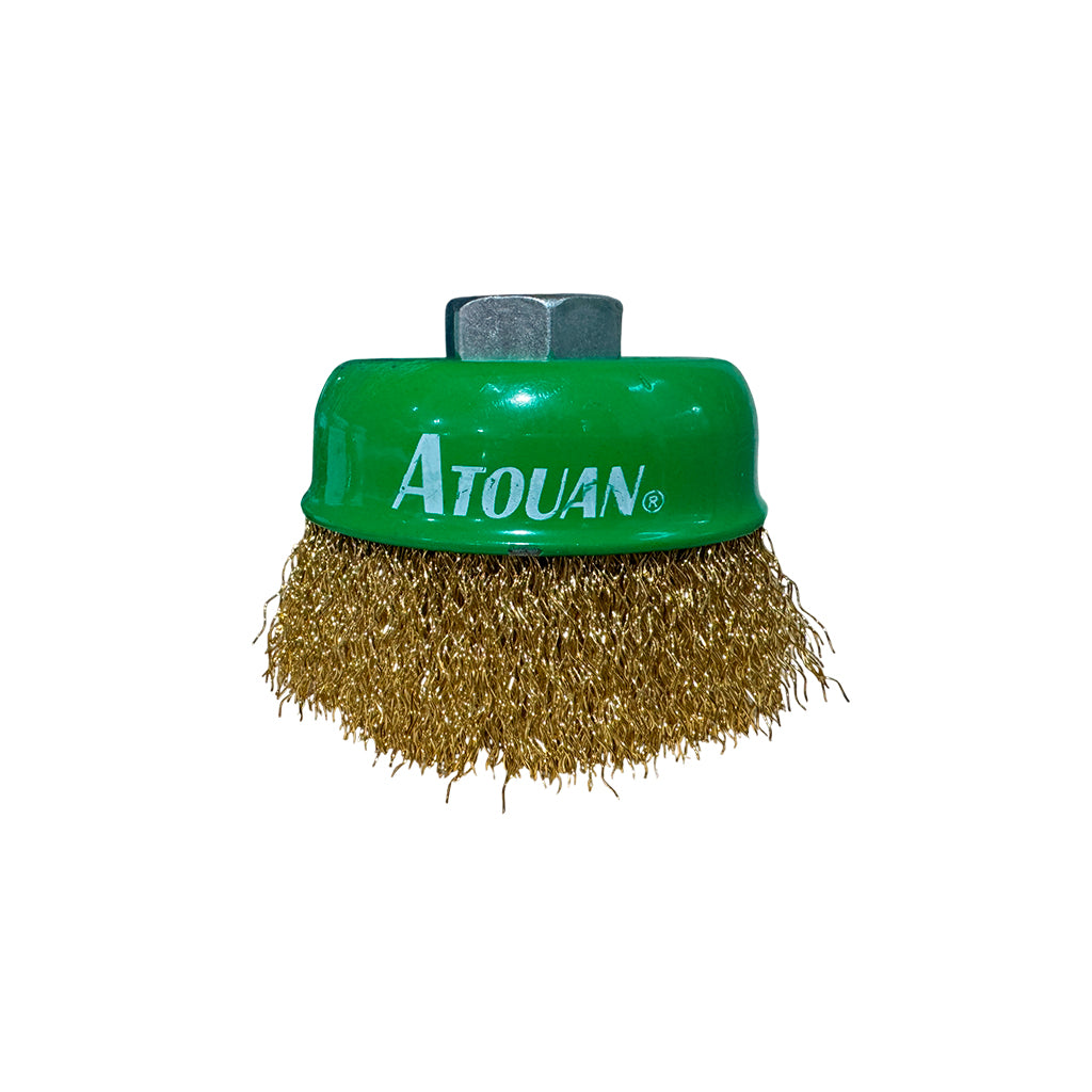 Cepillo copa liso 3" Rosca 5/8" Atouan