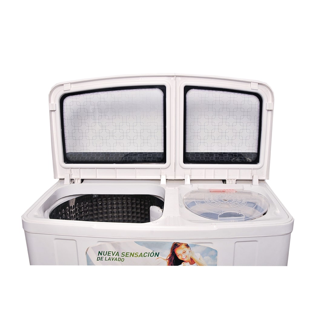 Lavadora doble tina 15kg negro/Blanco