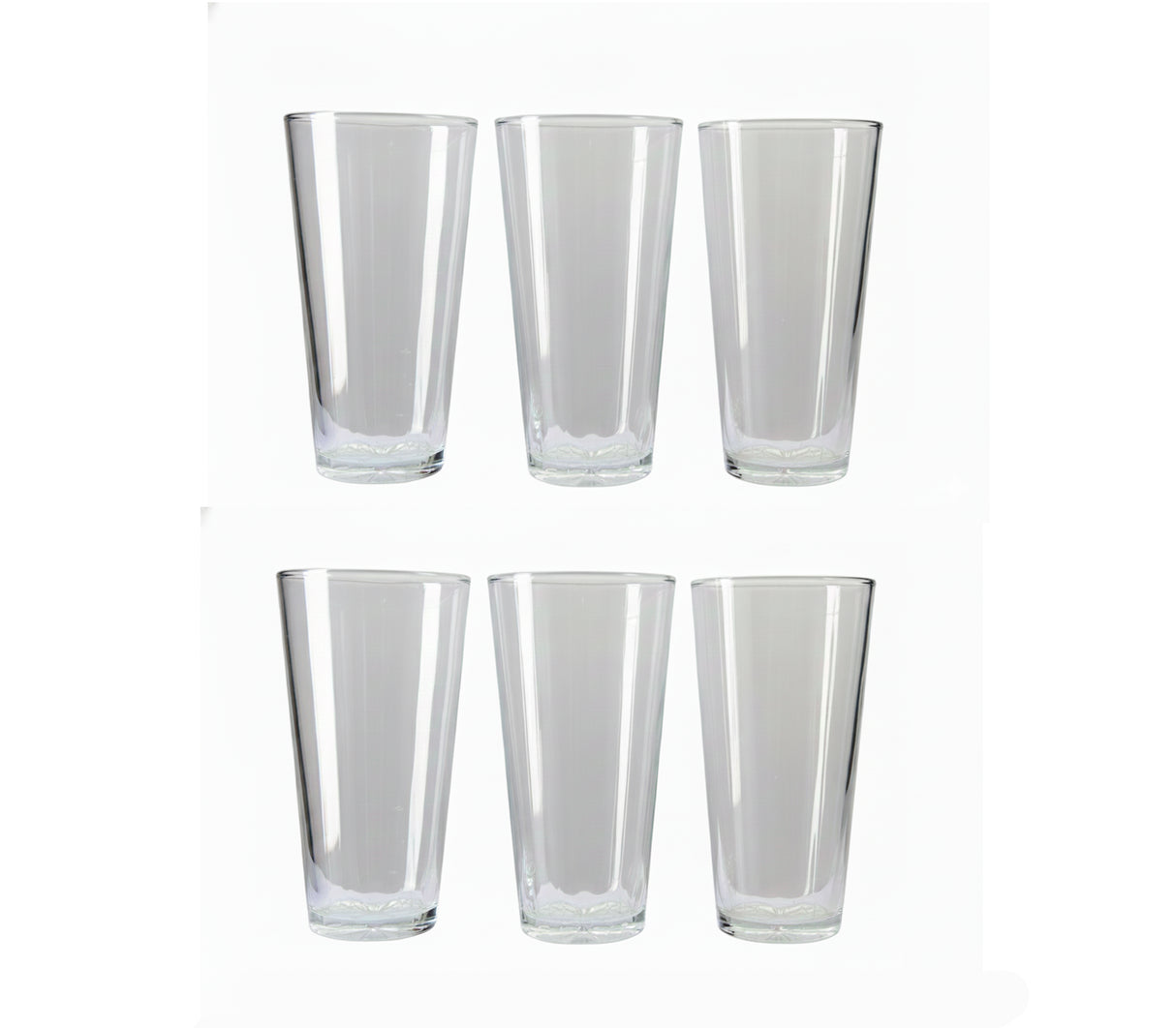 Juego de vasos de vidrio 6 piezas Pamorde