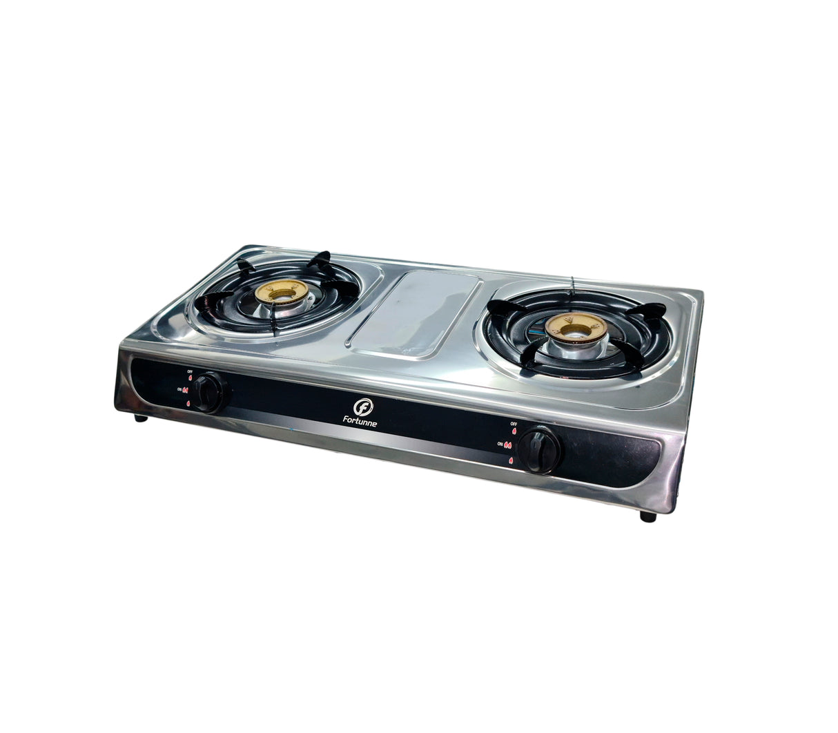 Cocinita a gas 2 hornillas acero inoxidable Fortunne