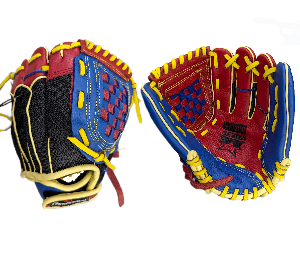 Guante infantil derecho cuero/mesh cerrada 10 1/2" Tamanaco