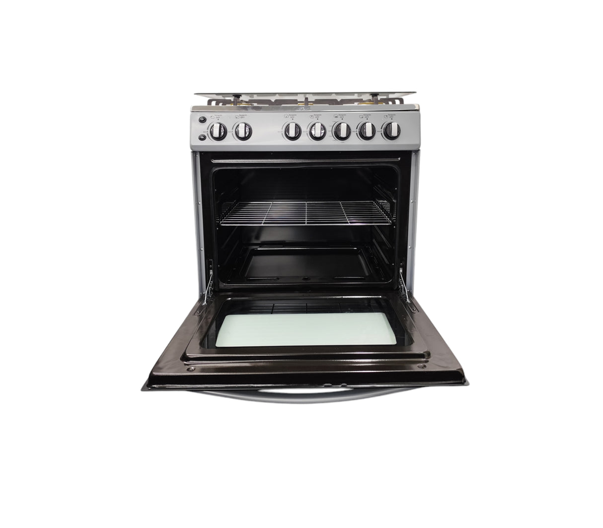 Cocina a gas jade 6 hornillas (30") Silver Mystic