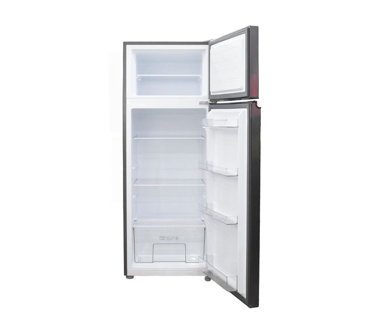 Nevera Top Mount 8 pies (210 litros) con escarcha 110V gris crystal TCL