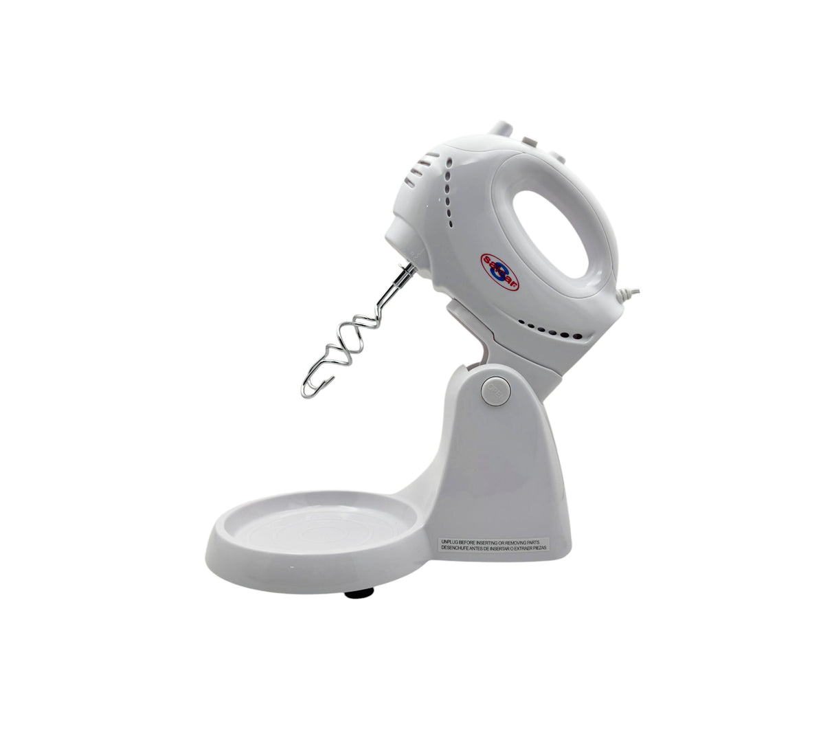 Batidora pedestal 5 velocidades con bowl acero blanca Salcar