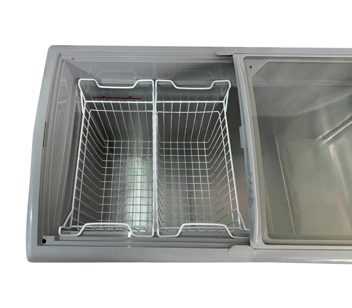 Congelador Exhibidor Horizontal Pta Corrediza 254L Blanco Int/Aluminio Omega Electronics