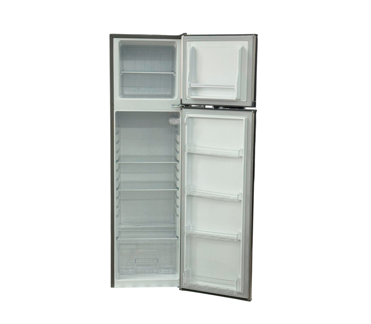 Nevera Top Mount 6.5 pies con escarcha gris Milexus