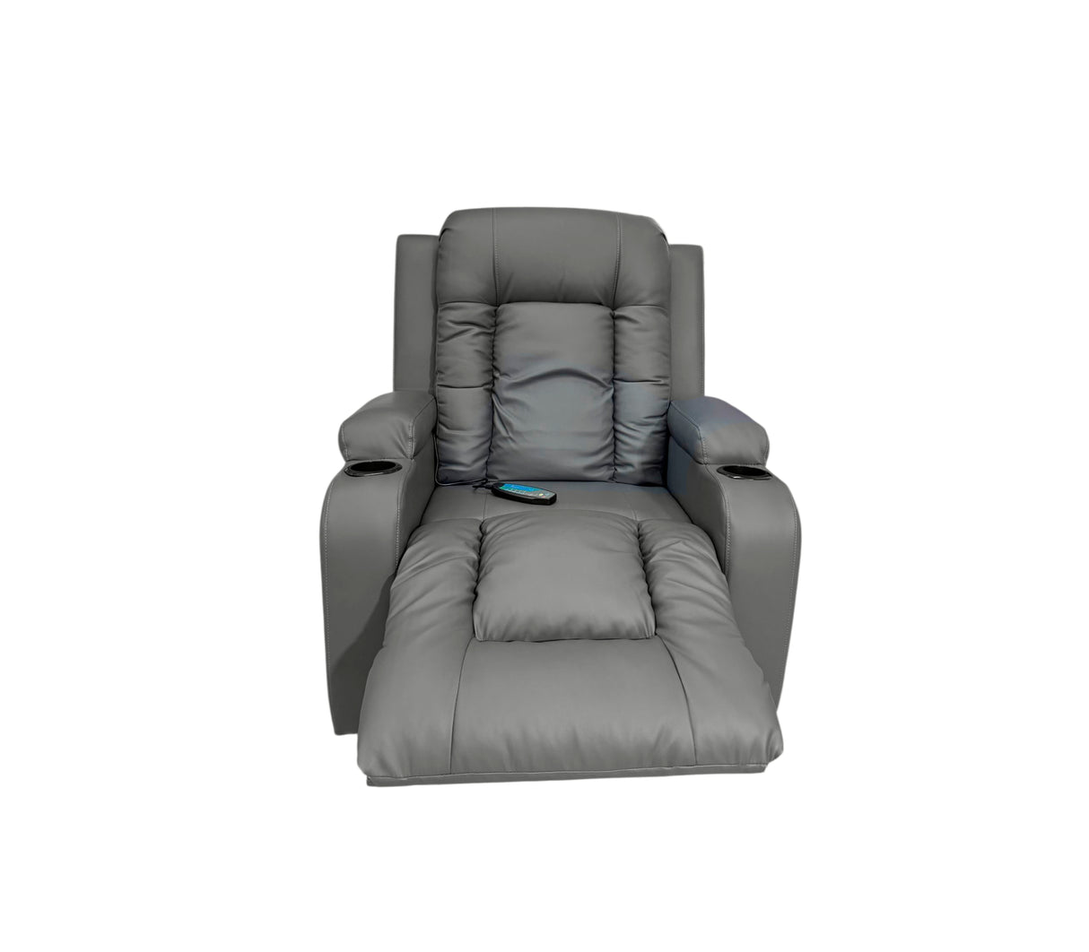 Poltrona/sillón reclinable y elevador 89x97x104/89x165x82 bipiel/grey Powerfik