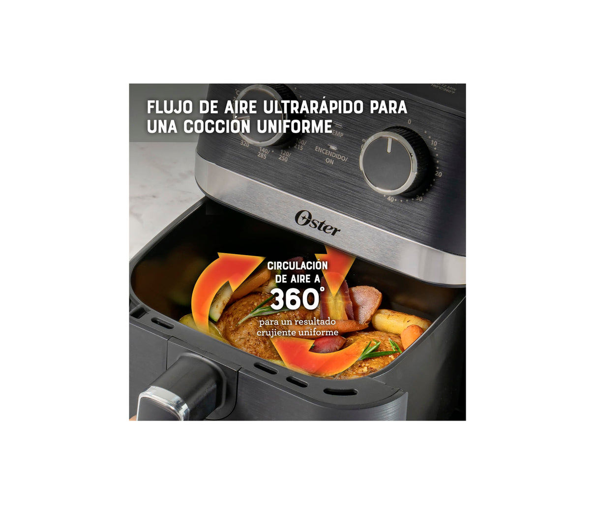 Freidora de Aire 4 Litros Oster