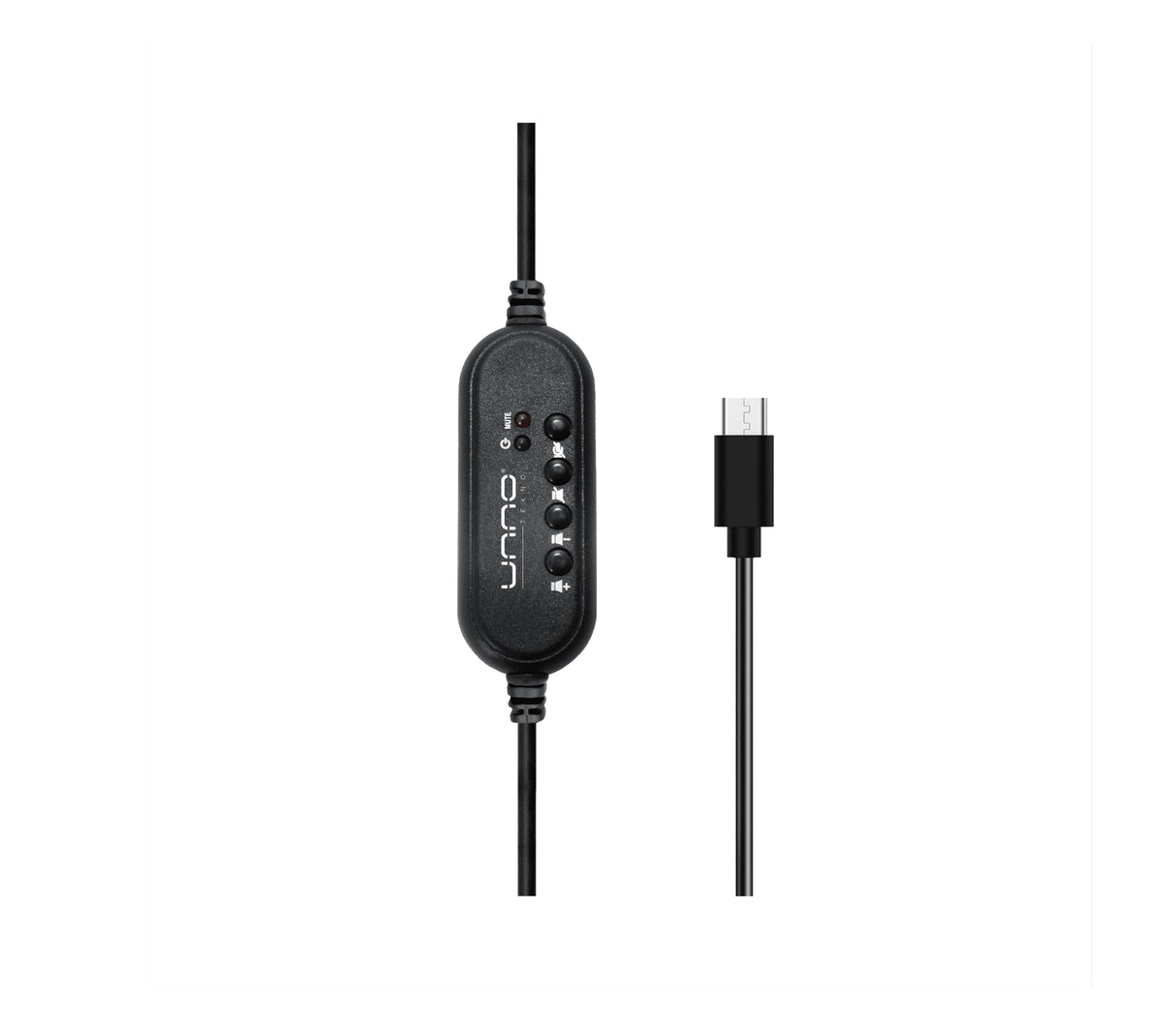 Audífonos con micrófono negro Ace 5+ Unno Tekno