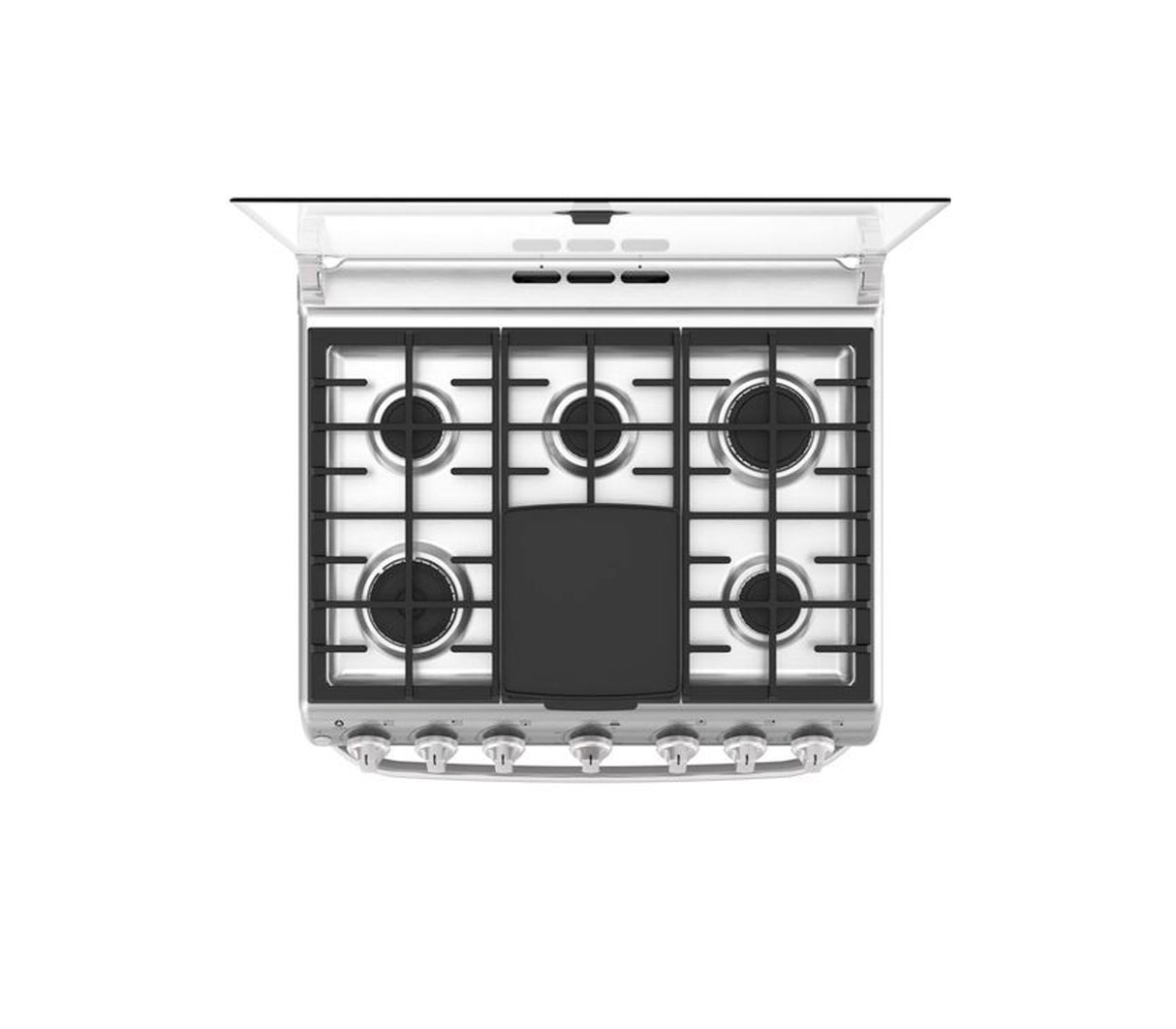 Cocina a gas piso 76cm 6H acero/inoxidable Mabe