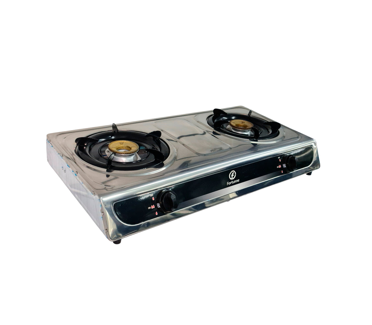 Cocinita a gas 2 hornillas acero inoxidable Fortunne
