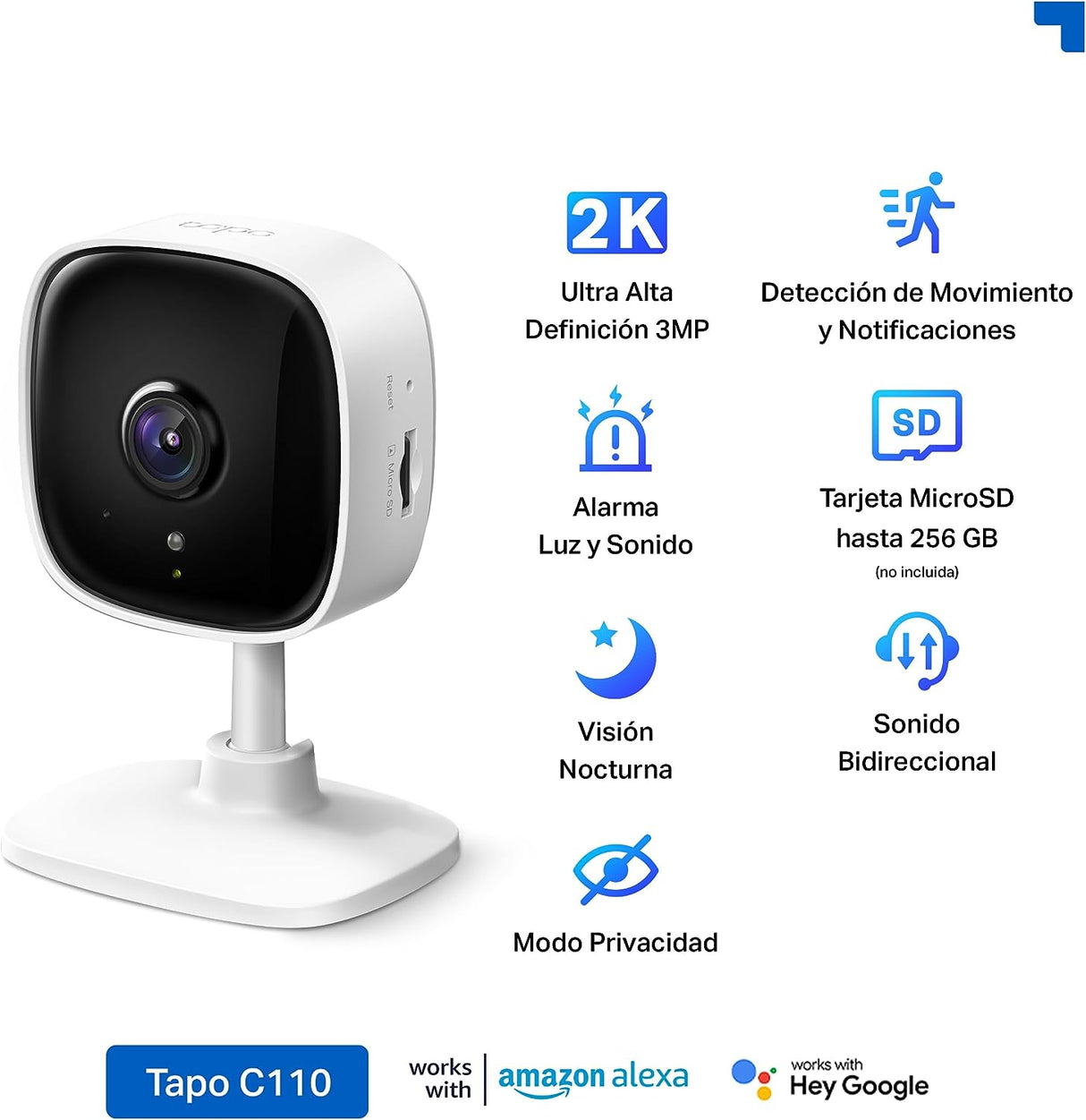 Cámara de seguridad Wi-Fi FullHD 3mp indoor TP-Link