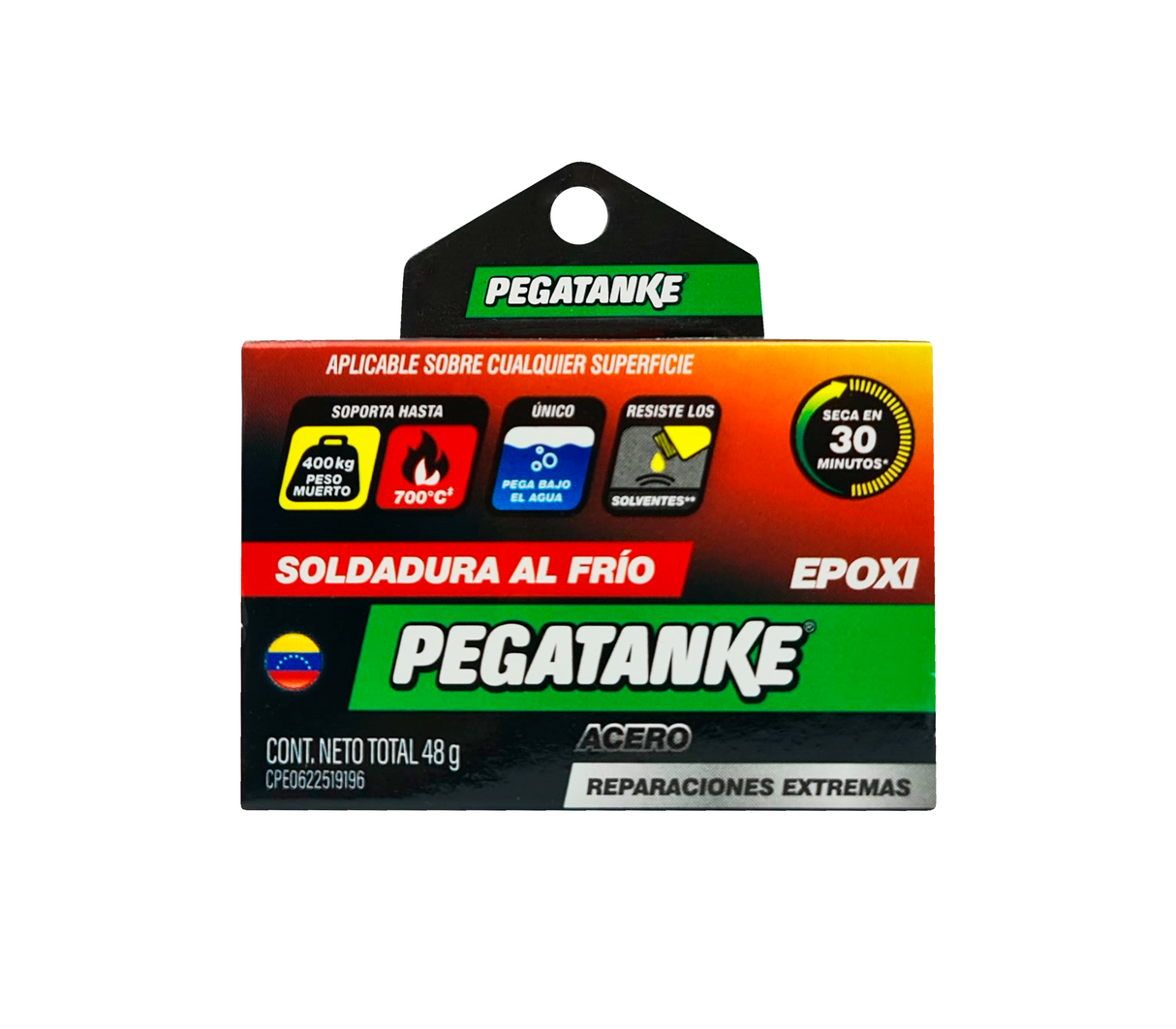 Pegatanque epóxico acero 44gr Pegatanke