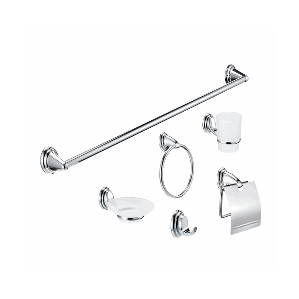 Accesorio para baño 6 piezas cromado Solvex