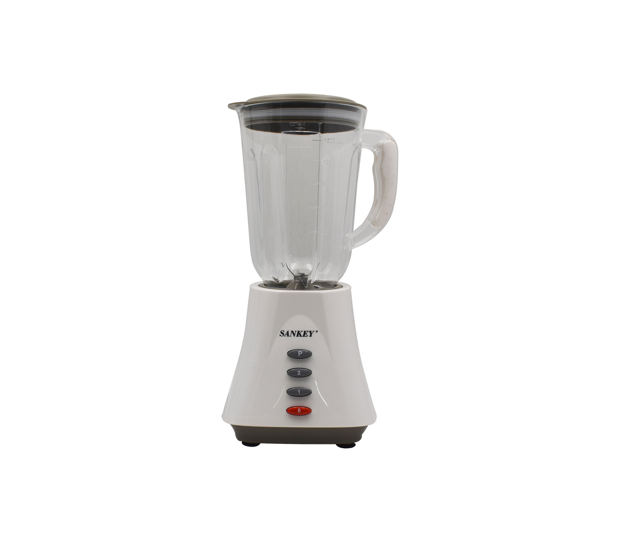 Licuadora vaso de plástico 2 velocidades botones blanca Sankey