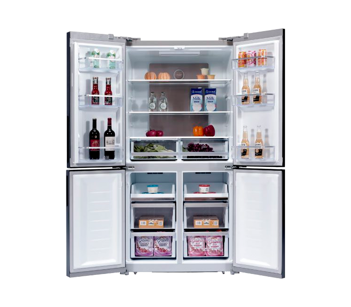 Nevera Cross Door Black 542lt (19pies) 91x71x183cm puerta acero inox negra Drija