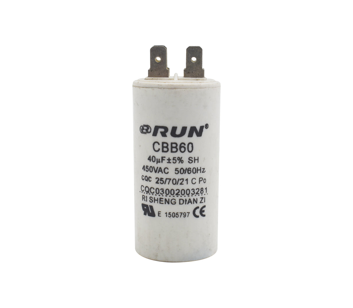 Capacitor 40MF 450VAC 50/60hz para QB80 Run