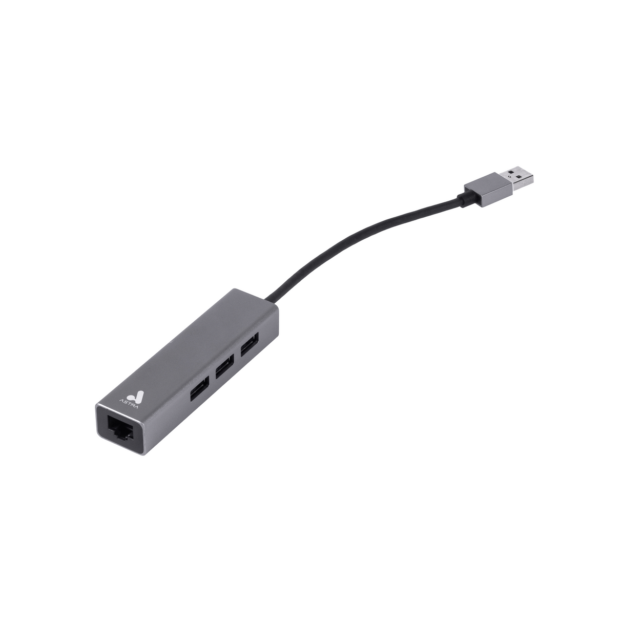 Adaptador Usb A Rj45/ 3 Usb 3.0 silver Astra