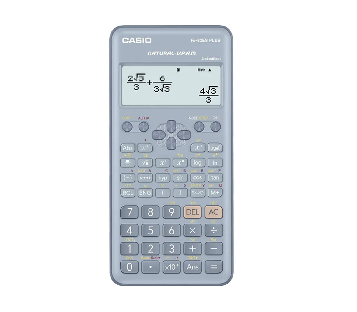 Calculadora científica 252 funciones azul claro Casio