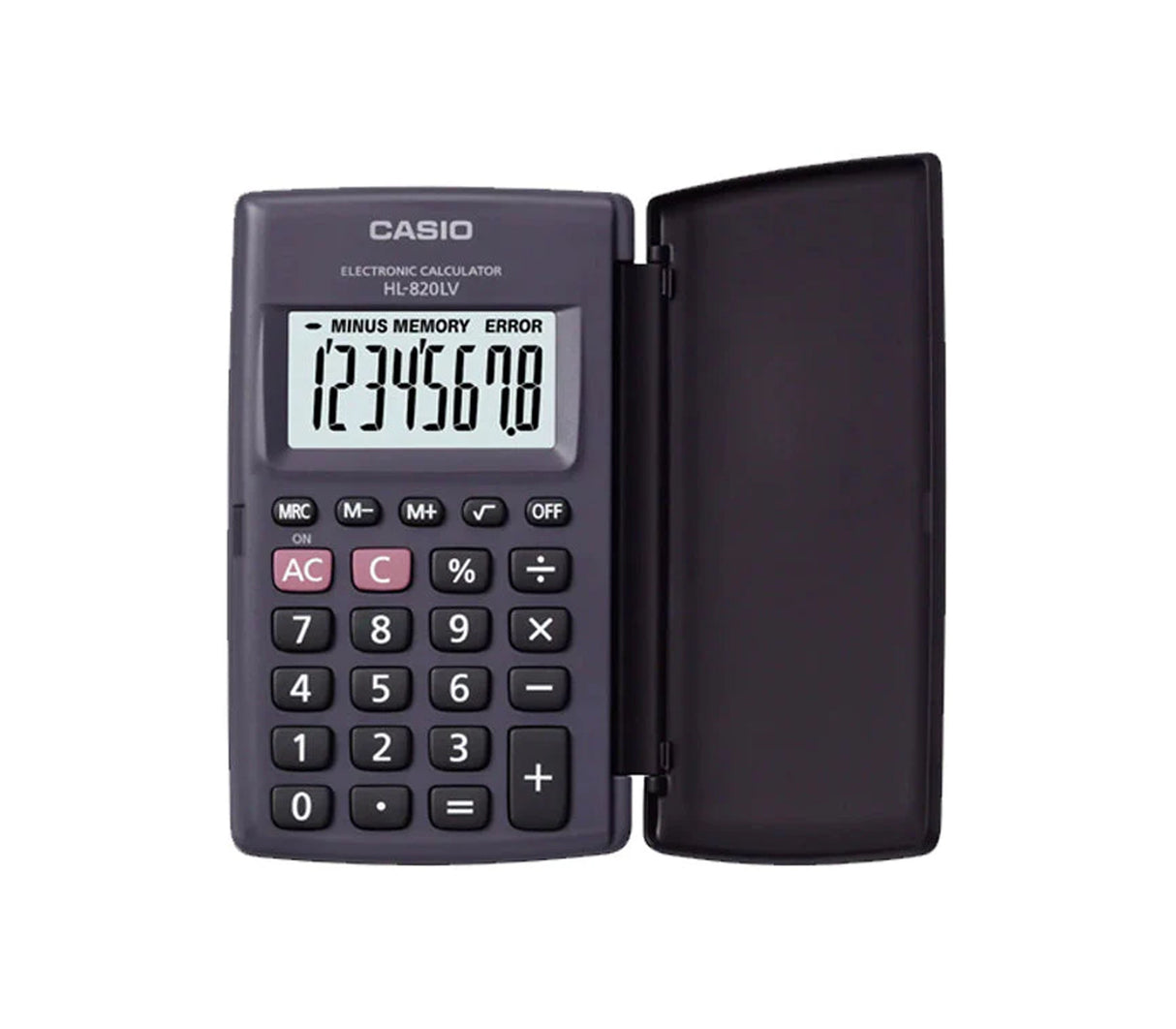 Calculadora de bolsillo 8 dígitos pantalla negro Casio