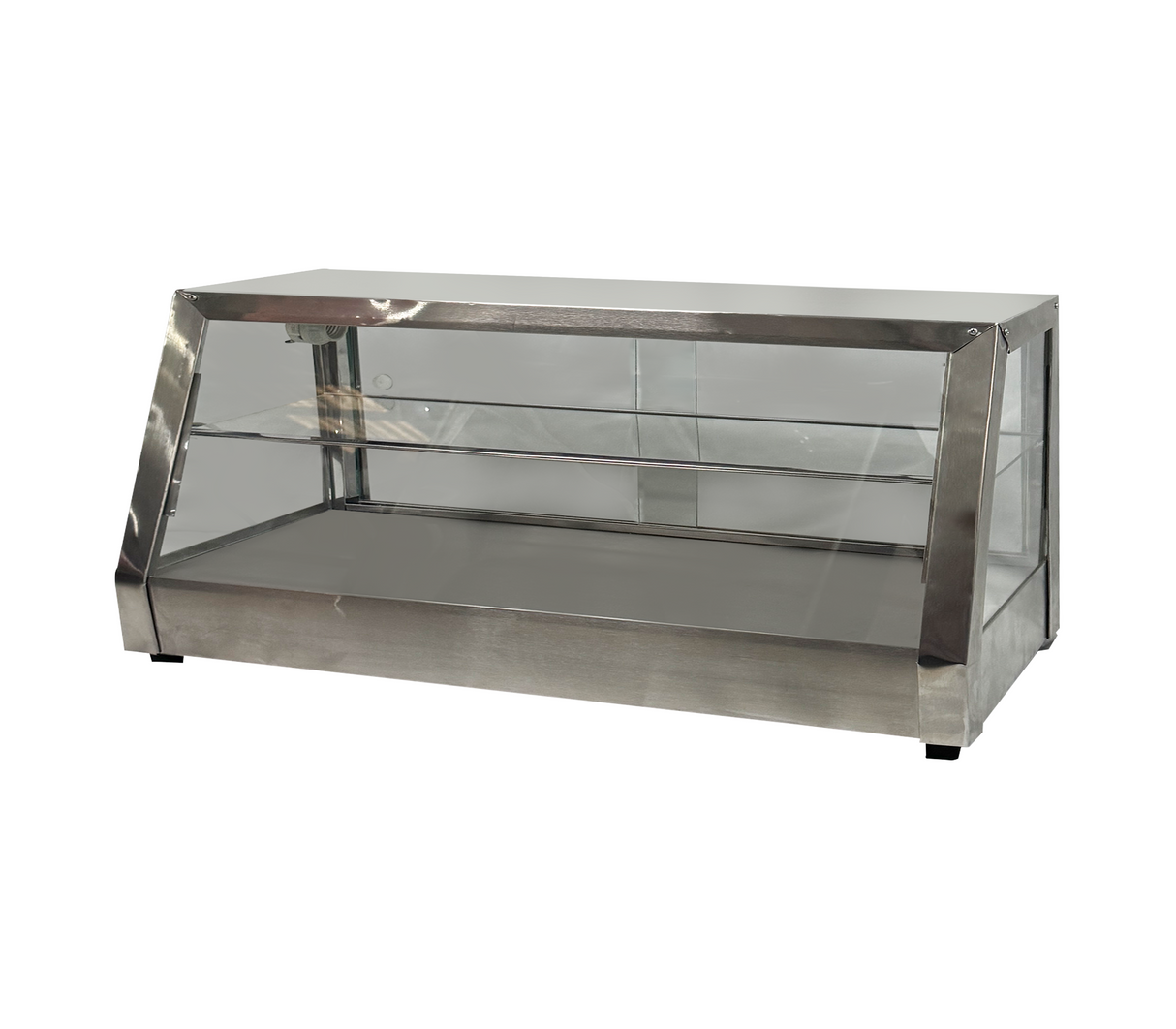 Calentador exhibidor vidrio plano 1 mtr Baldirio