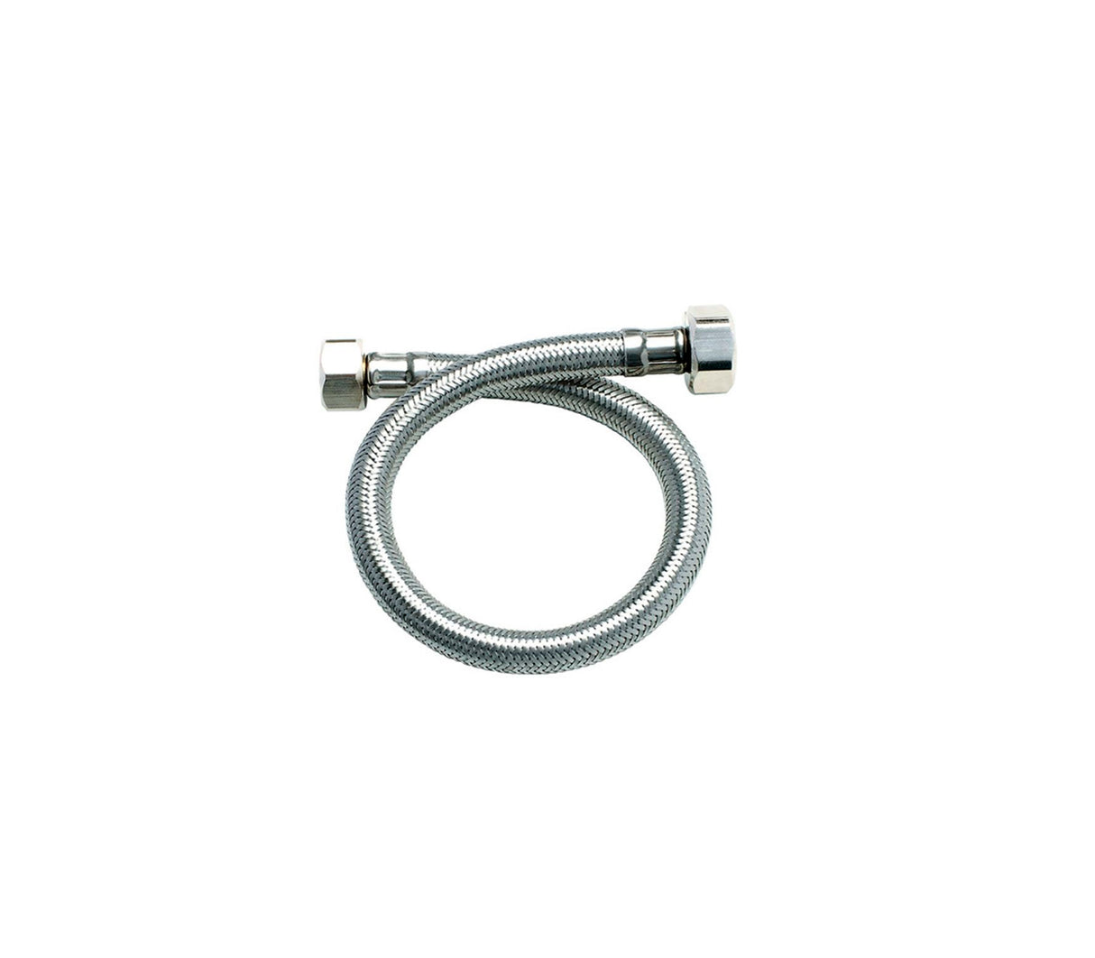 Canilla flexible metálica 40cm 1/2" x 5/8" BM