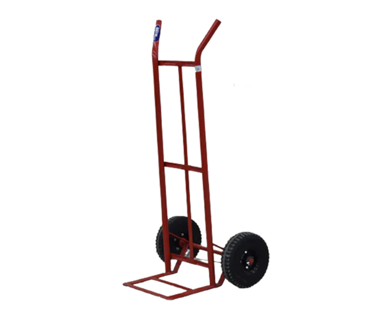 Carrucha clásica tubo 3/4" rueda 10" maciza roja Rutel