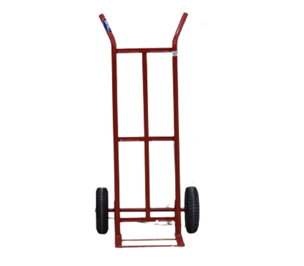 Carrucha clásica tubo 3/4" rueda 10" maciza roja Rutel