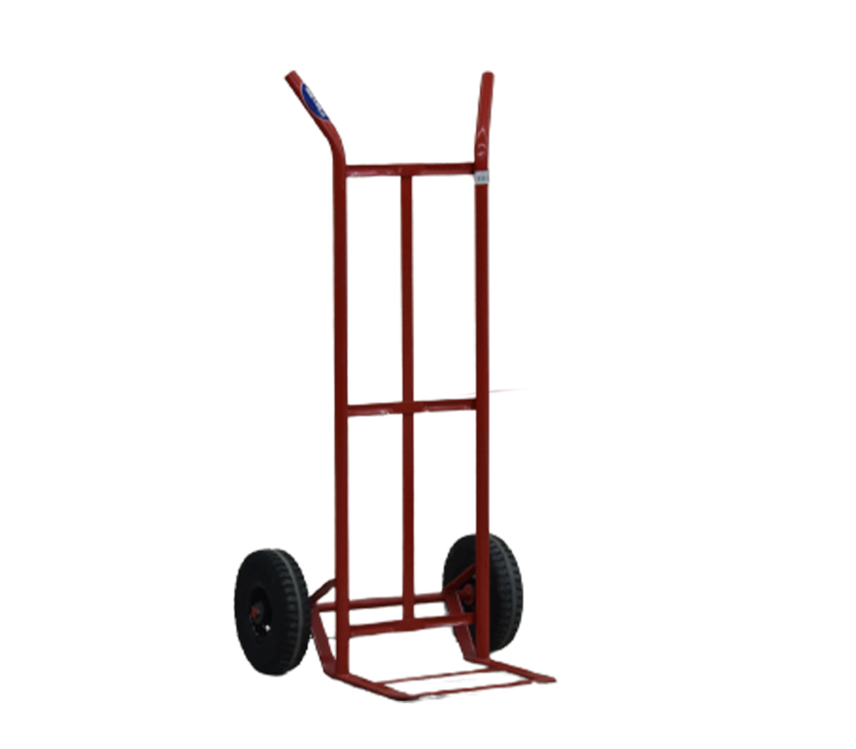 Carrucha clásica tubo 3/4" rueda 10" maciza roja Rutel