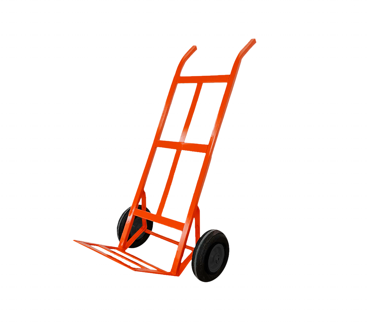 Carrucha clásica tubo 3/4" rueda 10" maciza roja Rutel