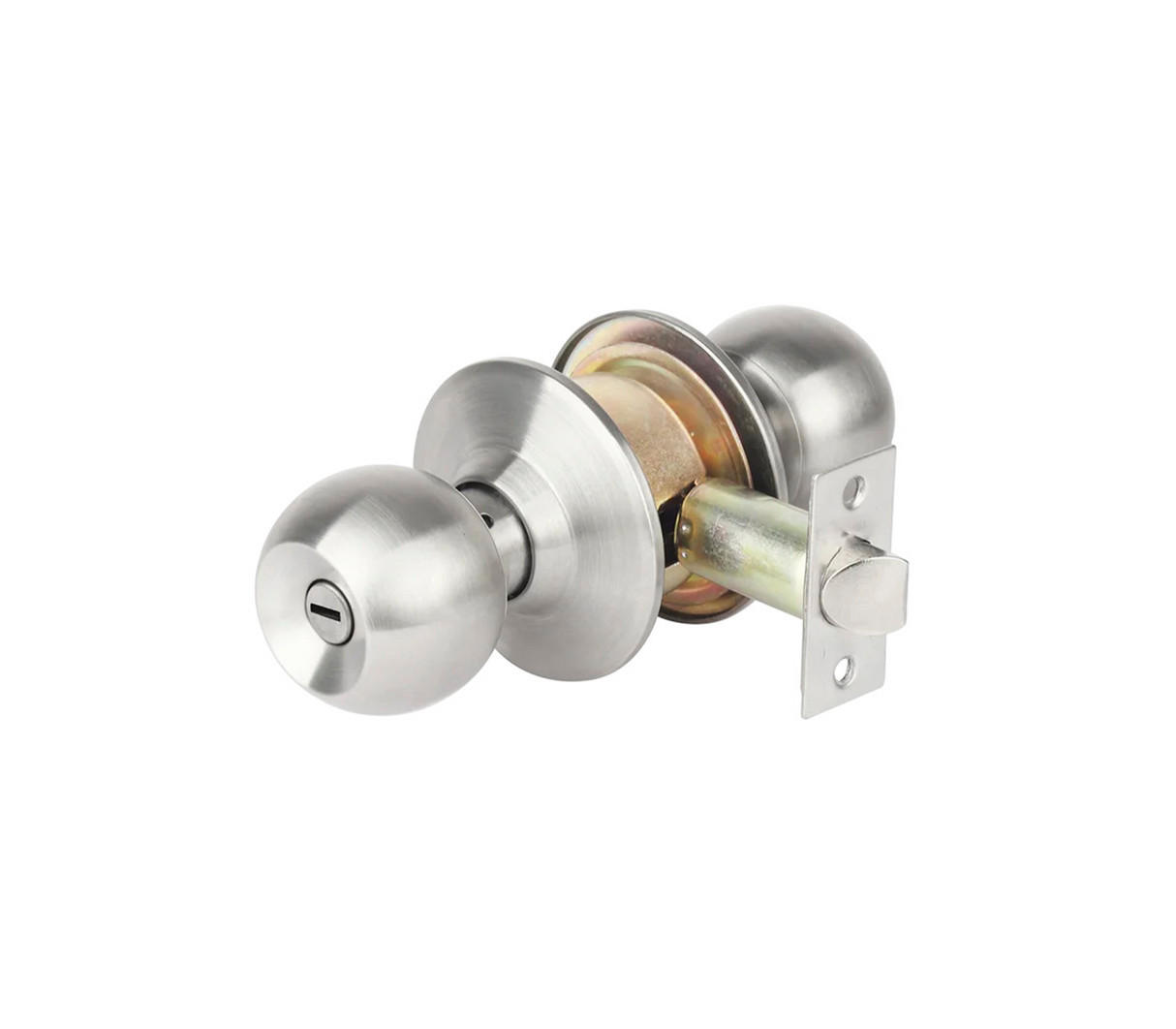 Cerradura de hab/oficina pomo plateado Jadever