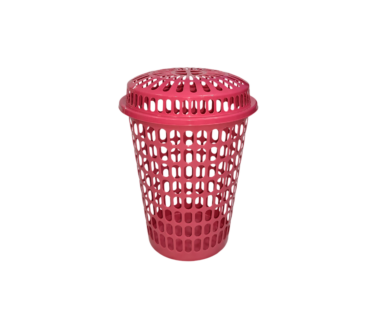 Cesta redonda con tapa premium Alfa Hogar