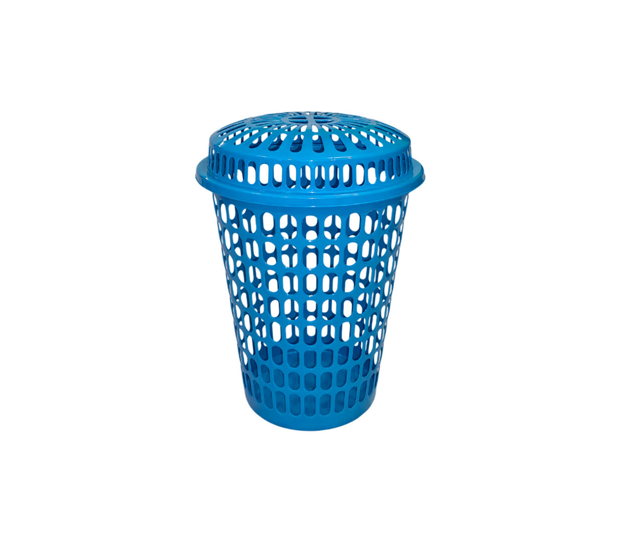 Cesta redonda con tapa premium Alfa Hogar