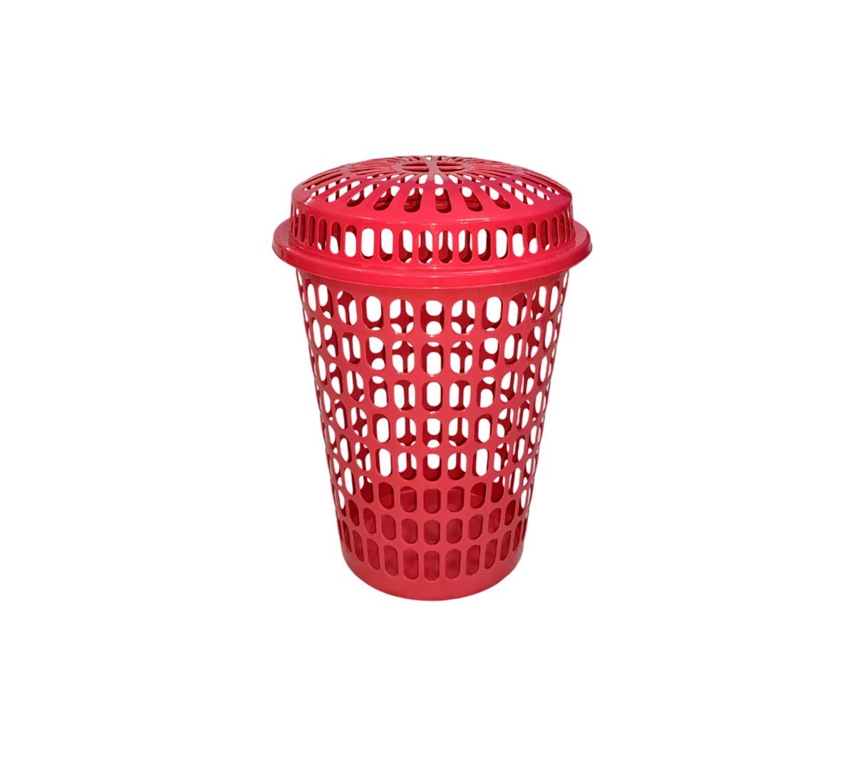 Cesta redonda con tapa premium Alfa Hogar