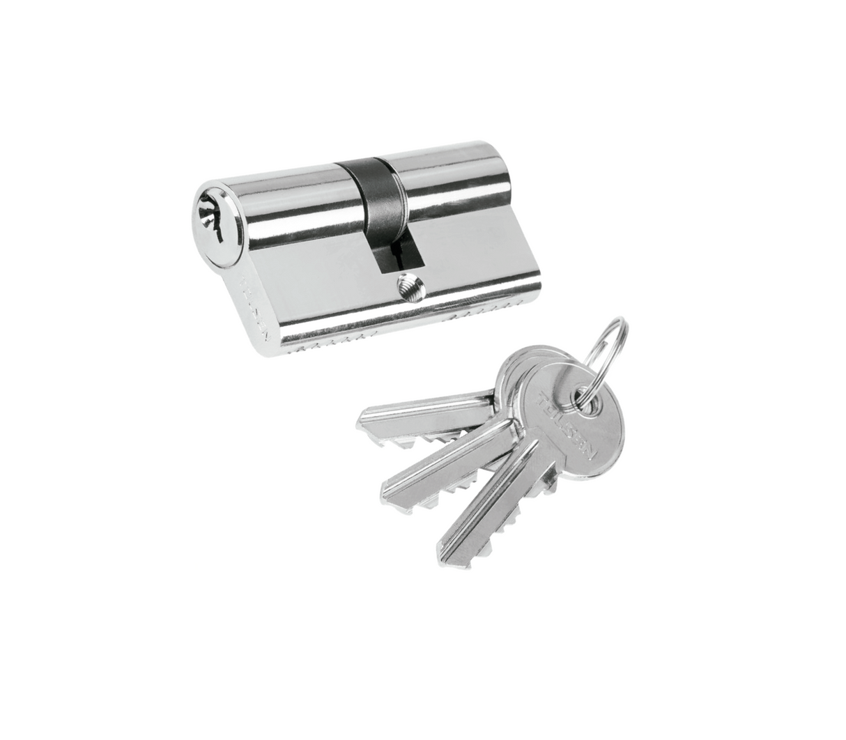 Cilindro de seguridad 60mm interno acero Tolsen