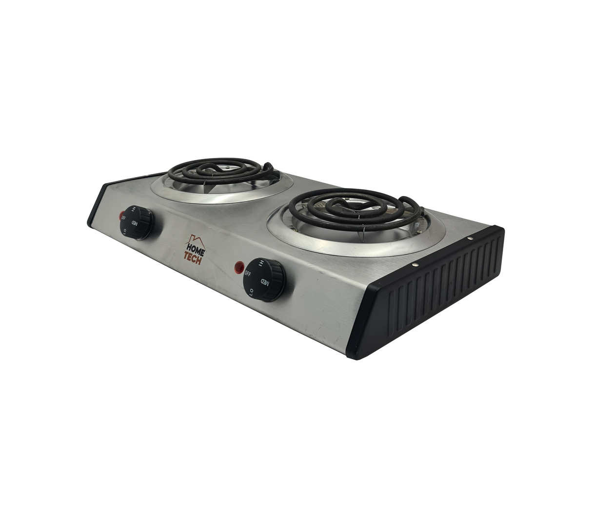 Cocina eléctrica 2 h acero inoxidable 2000w Home Tech