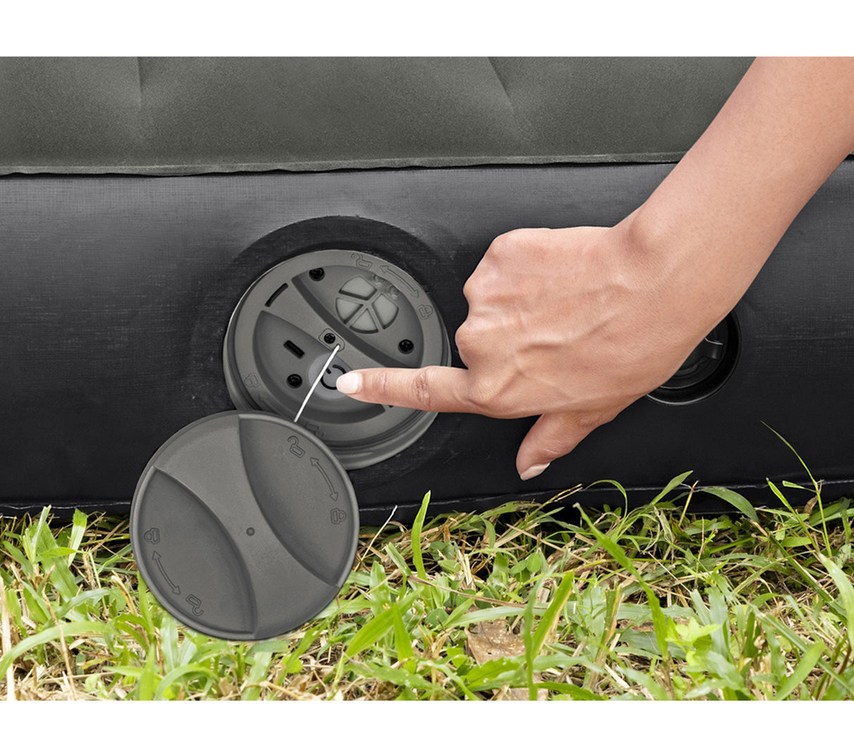 Colchón inflable Queen con bomba recargable Tritech 2.03M x 1.52 M x 25 CM Bestway