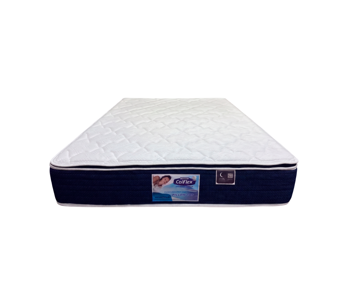 Colchón matrimonial (140cm X 190cm) Collection Flex 1 Pillow Top Ortopédico Colflex