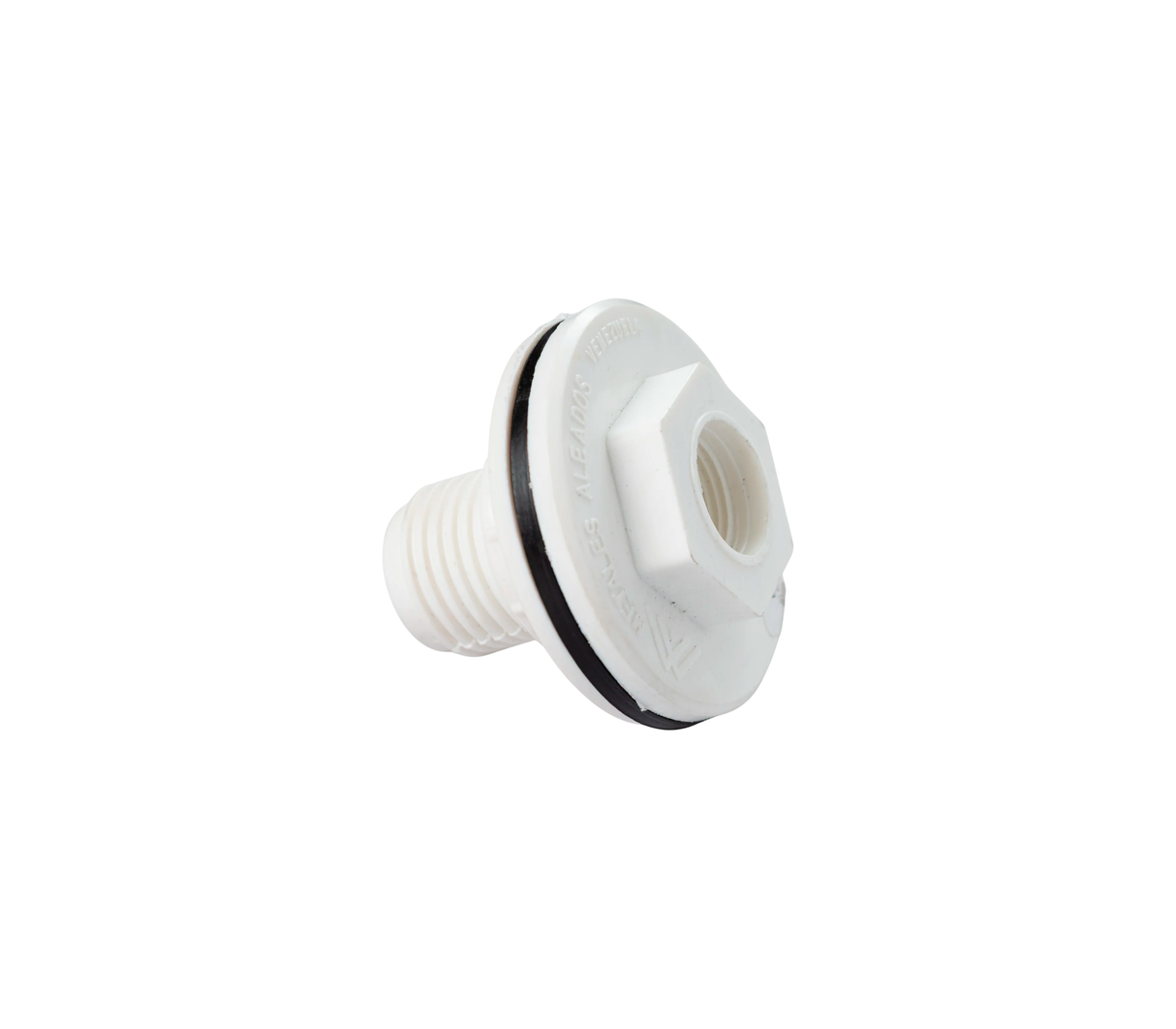 Conexión para tanque plástico de 1" blanca Metales Aleados