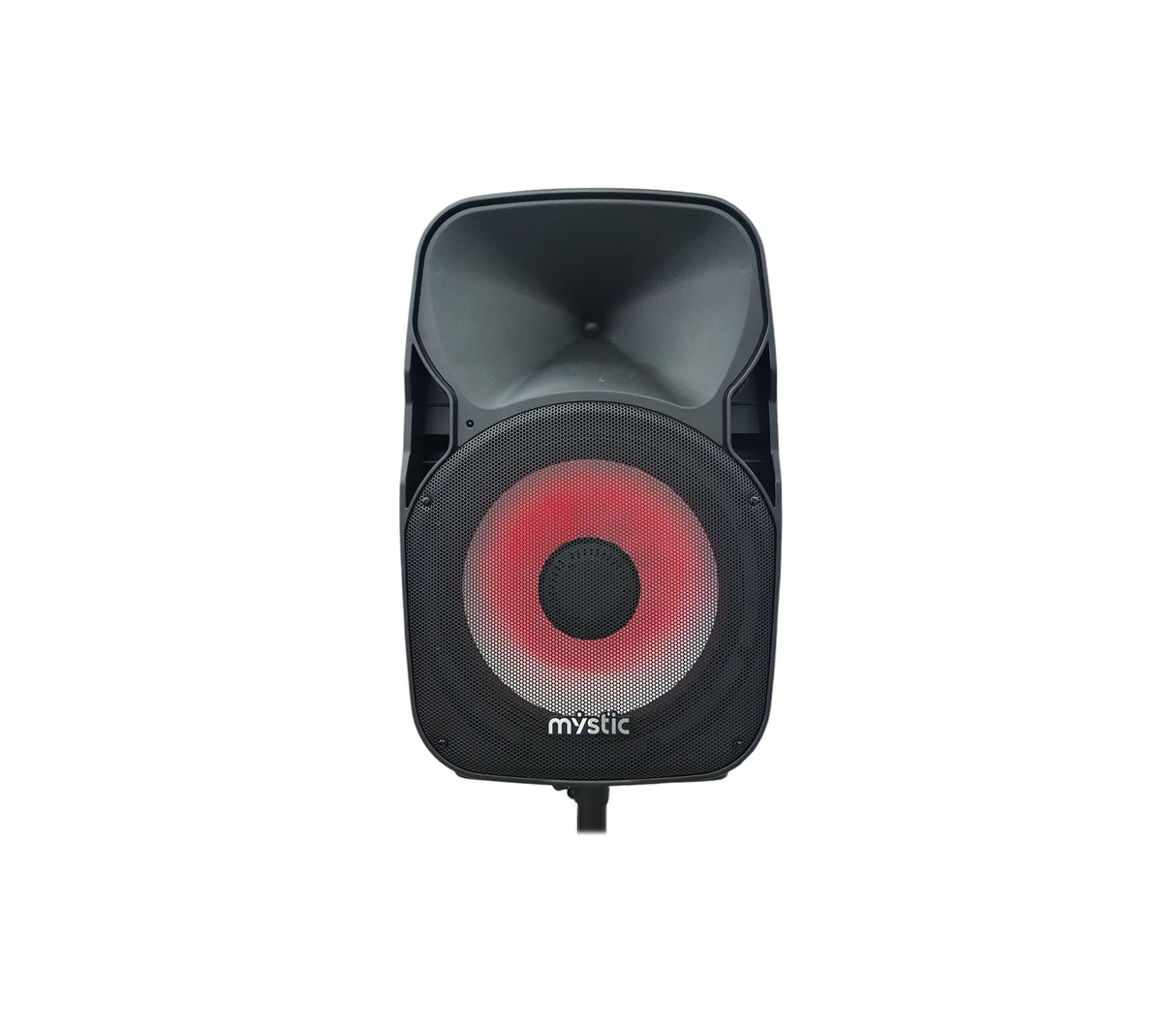 Corneta 15" recargable con micrófono Mystic