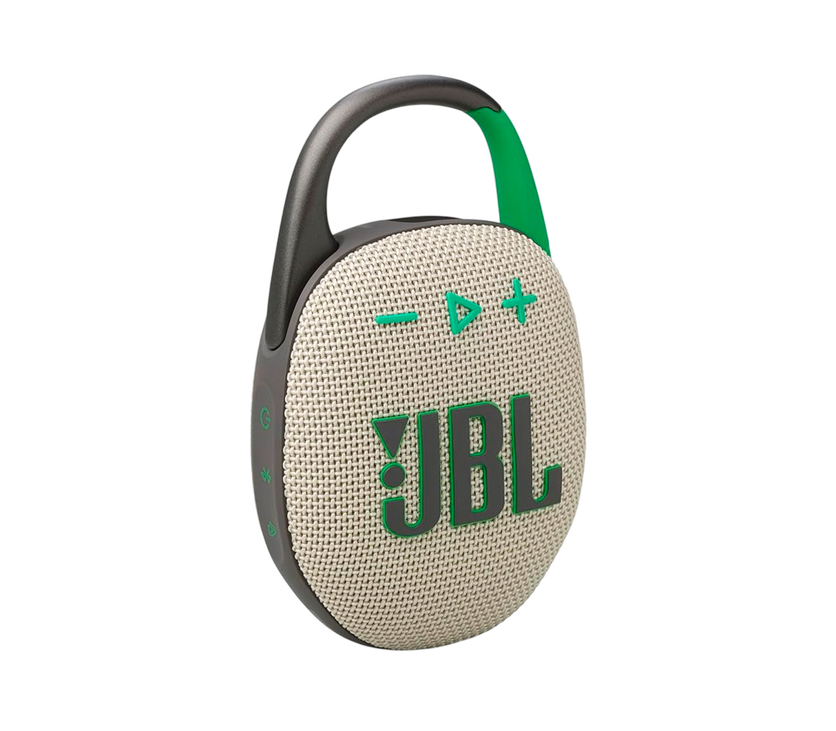 Corneta portátil clip 5 impermeable beige/verde JBL