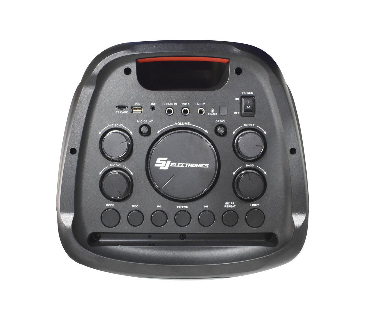 Corneta recargable 10" x2 tf/usb/pantalla led 100w Sj Electronics