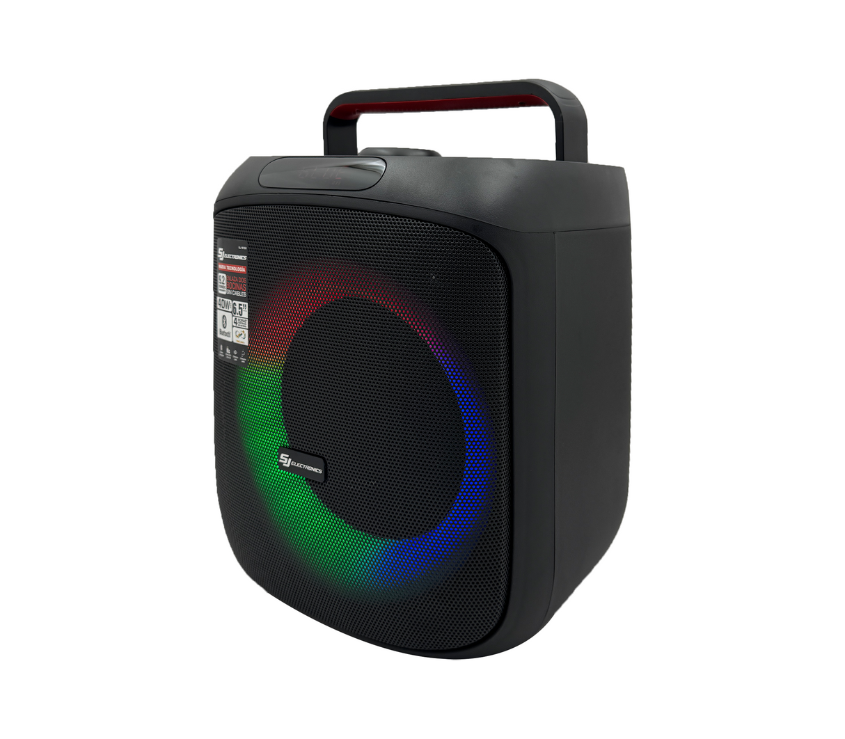 Corneta recargable 6.5" tf/usb/bluetooth 40w Sj Electronics