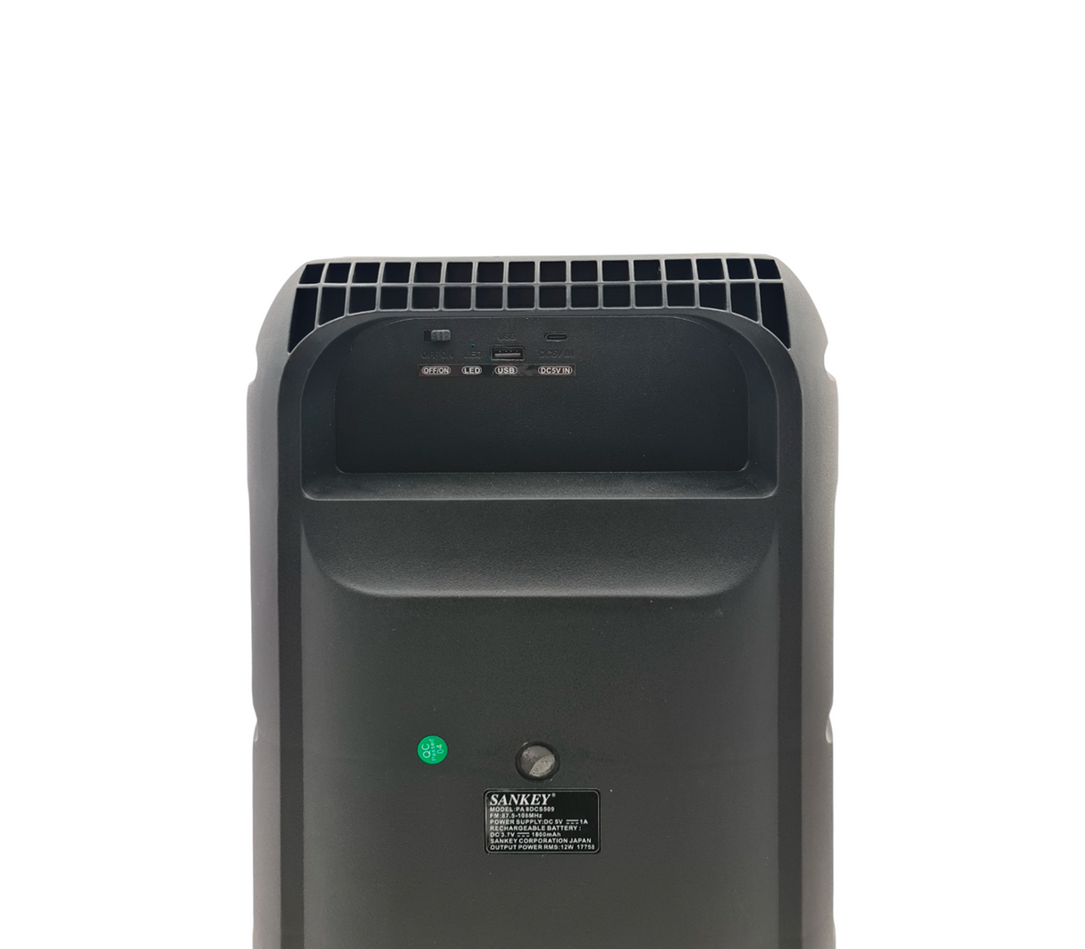 Corneta recargable 8" portátil Karaoke 12W Sankey