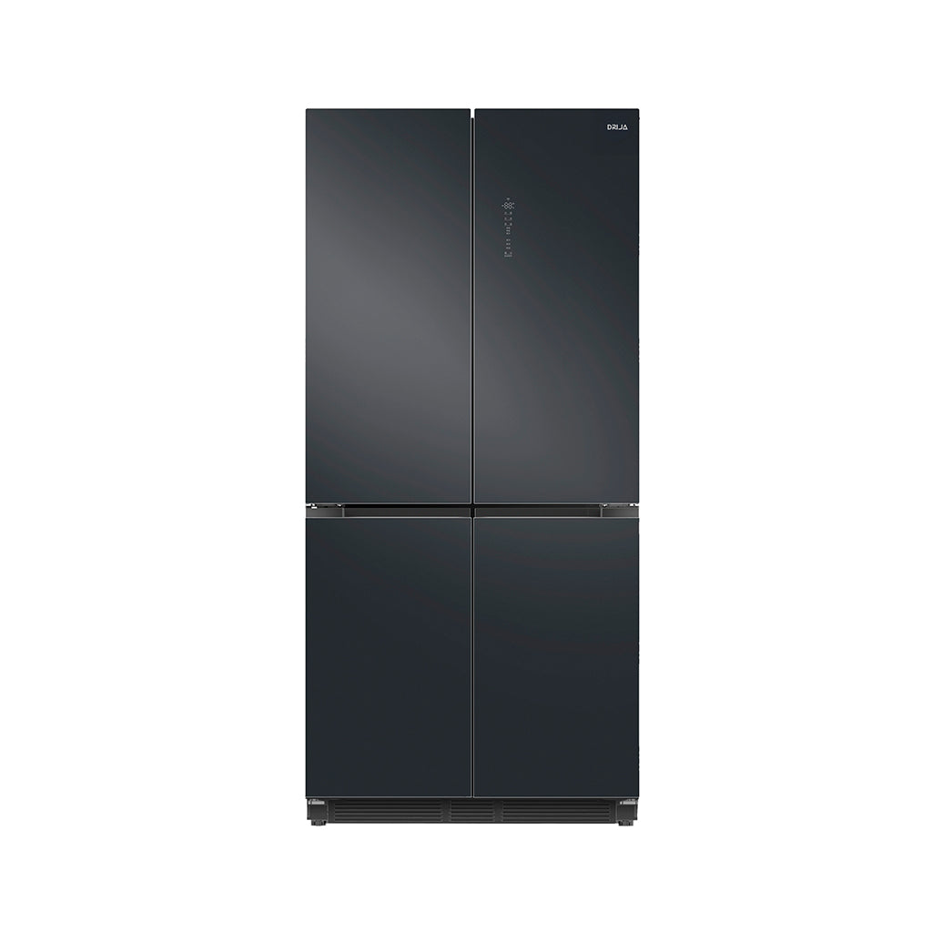 Nevera French Door 18.4 pies sin escarcha acero inoxidable negro Drija