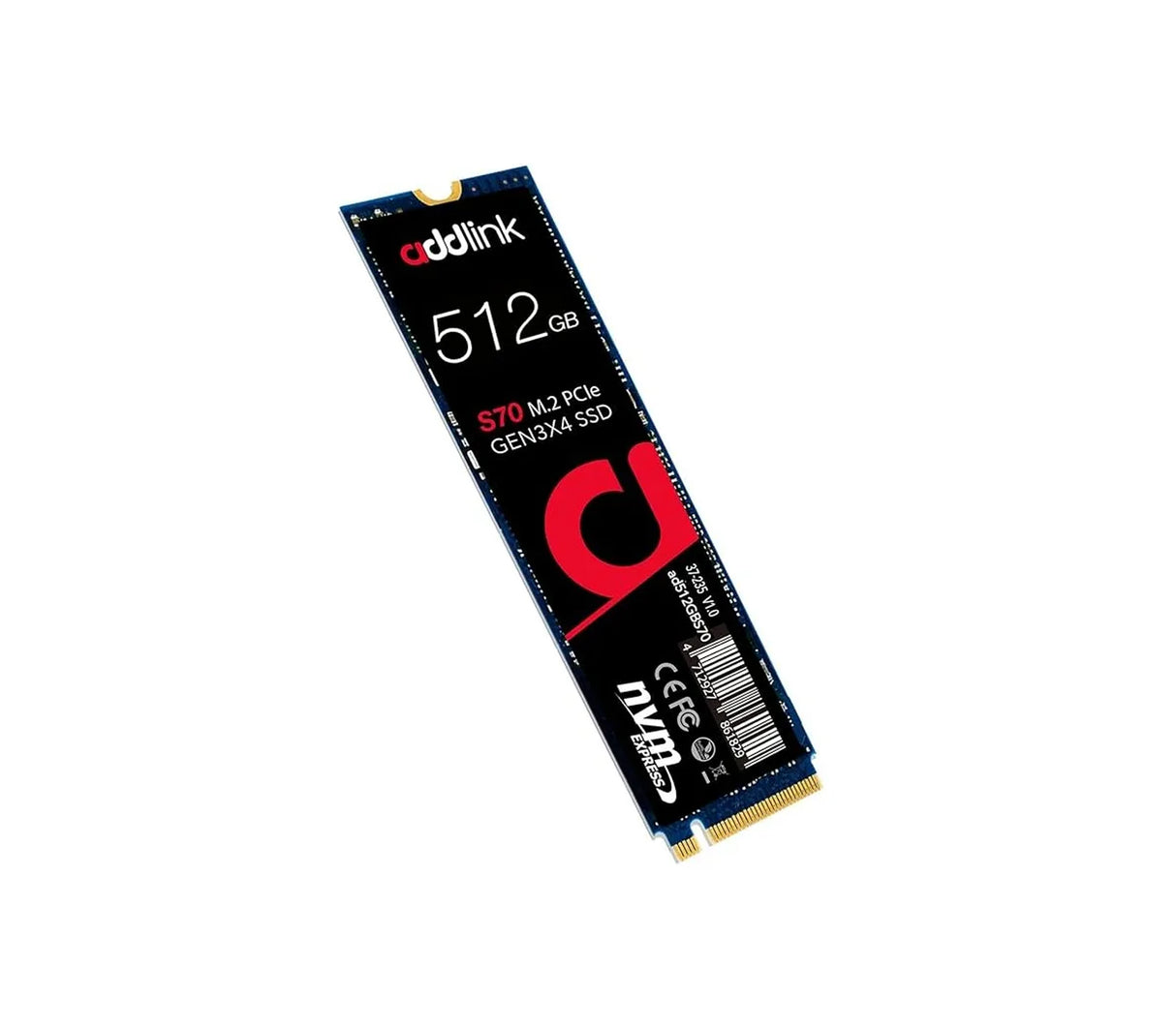 Disco sólido S70 M.2 PCIe Gen 3x4 SATA 512GB Addlink